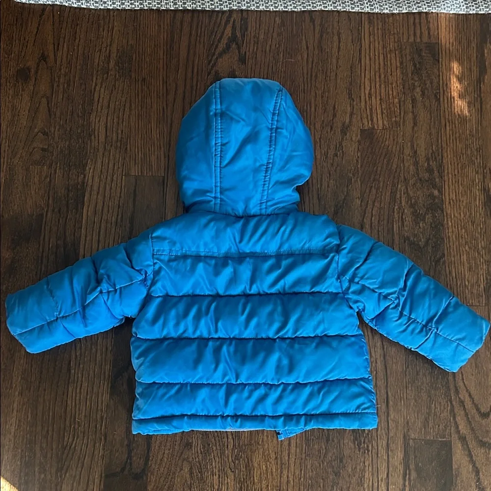 Rothschild‎ Boys Infant Winter Insulated Puffer Blue Hooded Coat/Jacket Sz 6-9m